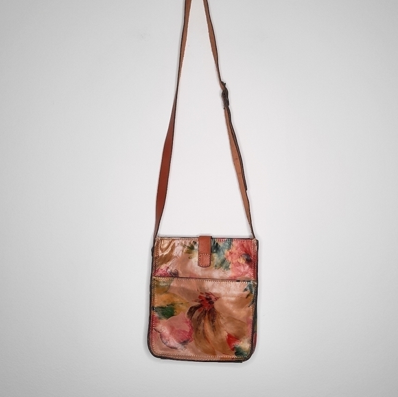 Patricia Nash Venezia Floral Leather Crossbody Bag - Picture 8 of 8